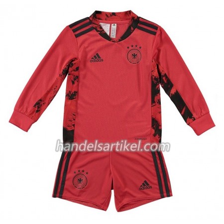 Deutschland Torwart Kinder Heim Trikotsatz EURO 2020 Langarm (+ Kurze Hosen)